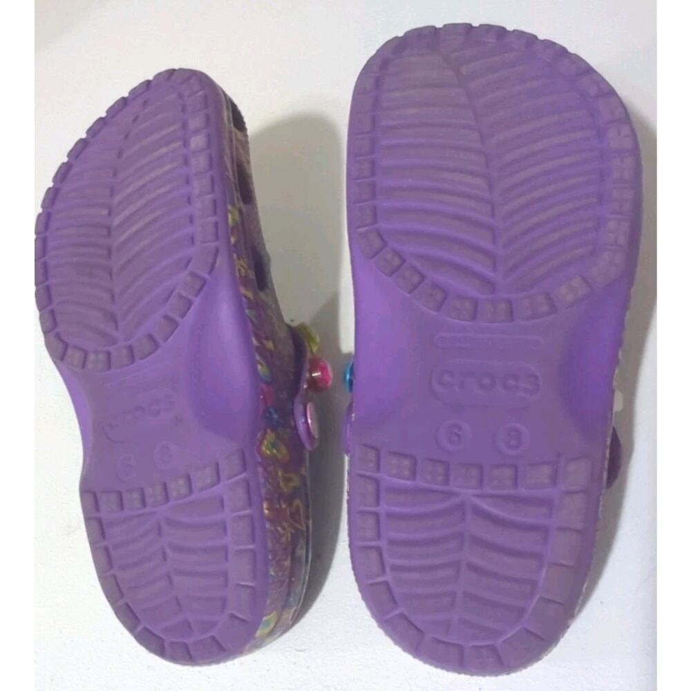 CROCS x LISA FRANK Limited Edition Purple Groovy Womens Size 8 - Picture 6 of 7